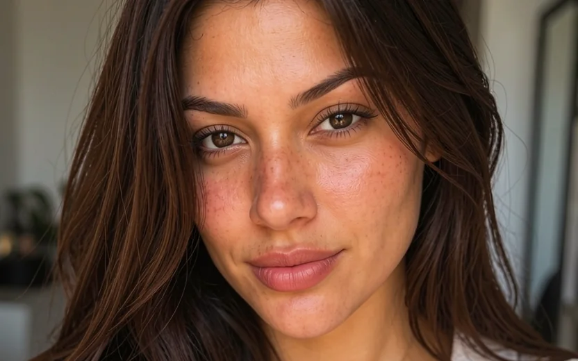 Retrato de Maya Valentina, personagem virtual criada com inteligência artificial